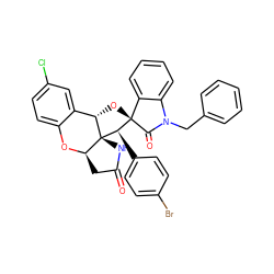 O=C1C[C@H]2Oc3ccc(Cl)cc3[C@@H]3O[C@@]4(C(=O)N(Cc5ccccc5)c5ccccc54)[C@@H](c4ccc(Br)cc4)[C@@]32N1 ZINC001772657605