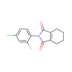 O=C1C2=C(CCCC2)C(=O)N1c1ccc(Cl)cc1F ZINC000006092004