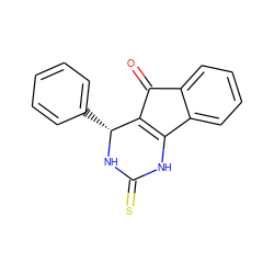 O=C1C2=C(NC(=S)N[C@@H]2c2ccccc2)c2ccccc21 ZINC000002365334