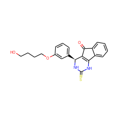 O=C1C2=C(NC(=S)N[C@H]2c2cccc(OCCCCO)c2)c2ccccc21 ZINC000101466687