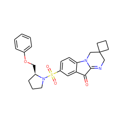 O=C1C2=NCC3(CCC3)CN2c2ccc(S(=O)(=O)N3CCC[C@H]3COc3ccccc3)cc21 ZINC000035952604