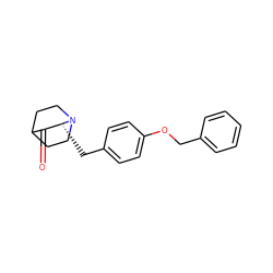 O=C1C2CCN(CC2)[C@@H]1Cc1ccc(OCc2ccccc2)cc1 ZINC000059758394