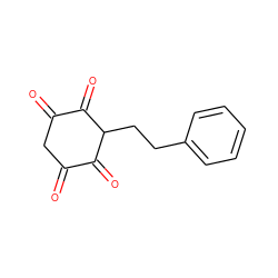 O=C1CC(=O)C(=O)C(CCc2ccccc2)C1=O ZINC000014951891