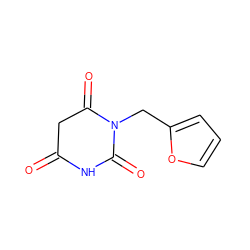 O=C1CC(=O)N(Cc2ccco2)C(=O)N1 ZINC000002953929