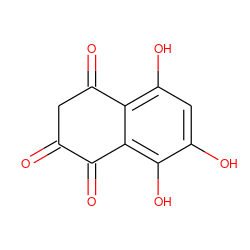 O=C1CC(=O)c2c(O)cc(O)c(O)c2C1=O ZINC000014761313