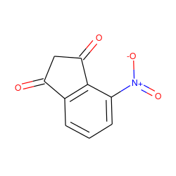 O=C1CC(=O)c2c1cccc2[N+](=O)[O-] ZINC000100385907