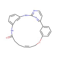 O=C1CC/C=C\COc2cccc(c2)-c2ccnc(n2)Nc2cccc(c2)N1 ZINC000073200072