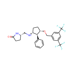 O=C1CC[C@@H](CN[C@@H]2CC[C@H](OCc3cc(C(F)(F)F)cc(C(F)(F)F)c3)[C@H]2c2ccccc2)N1 ZINC000036324245