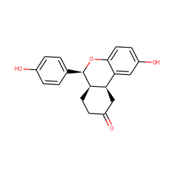 O=C1CC[C@@H]2[C@H](C1)c1cc(O)ccc1O[C@@H]2c1ccc(O)cc1 ZINC000014972430