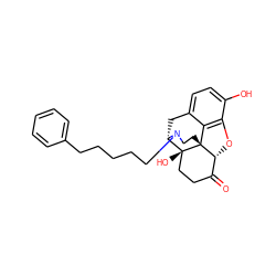 O=C1CC[C@]2(O)[C@@H]3Cc4ccc(O)c5c4[C@]2(CCN3CCCCCc2ccccc2)[C@@H]1O5 ZINC000473113360