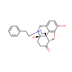 O=C1CC[C@]2(O)[C@@H]3Cc4ccc(O)c5c4[C@]2(CCN3CCc2ccccc2)[C@@H]1O5 ZINC000224407686