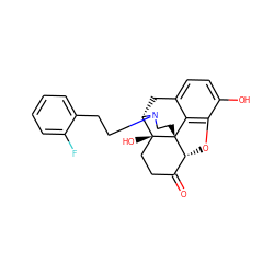 O=C1CC[C@]2(O)[C@@H]3Cc4ccc(O)c5c4[C@]2(CCN3CCc2ccccc2F)[C@@H]1O5 ZINC000473114418