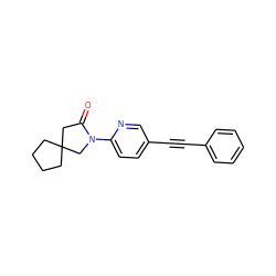 O=C1CC2(CCCC2)CN1c1ccc(C#Cc2ccccc2)cn1 ZINC000145092126