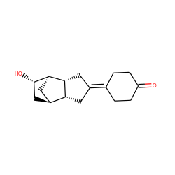 O=C1CCC(=C2C[C@@H]3[C@H]4C[C@H](O)[C@H](C4)[C@@H]3C2)CC1 ZINC000013835455