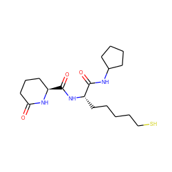 O=C1CCC[C@@H](C(=O)N[C@@H](CCCCCS)C(=O)NC2CCCC2)N1 ZINC000299838432