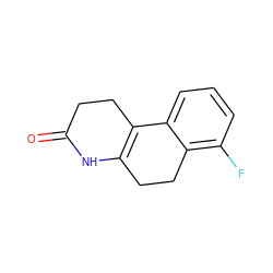 O=C1CCC2=C(CCc3c(F)cccc32)N1 ZINC000013861367