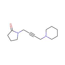 O=C1CCCN1CC#CCN1CCCCC1 ZINC000001547711