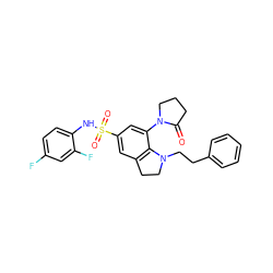 O=C1CCCN1c1cc(S(=O)(=O)Nc2ccc(F)cc2F)cc2c1N(CCc1ccccc1)CC2 ZINC000473134953