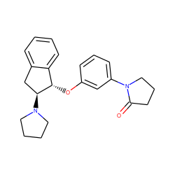 O=C1CCCN1c1cccc(O[C@H]2c3ccccc3C[C@@H]2N2CCCC2)c1 ZINC000147747601