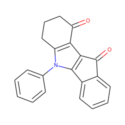 O=C1CCCc2c1c1c(n2-c2ccccc2)-c2ccccc2C1=O ZINC000073312046