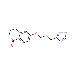 O=C1CCCc2cc(OCCCc3c[nH]cn3)ccc21 ZINC000013814628