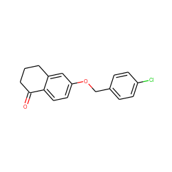 O=C1CCCc2cc(OCc3ccc(Cl)cc3)ccc21 ZINC000044745897