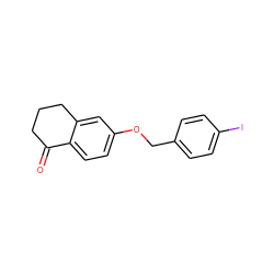 O=C1CCCc2cc(OCc3ccc(I)cc3)ccc21 ZINC000115901282