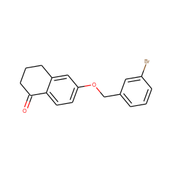 O=C1CCCc2cc(OCc3cccc(Br)c3)ccc21 ZINC000044745892