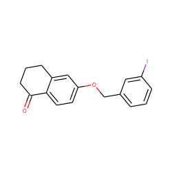 O=C1CCCc2cc(OCc3cccc(I)c3)ccc21 ZINC000169349244