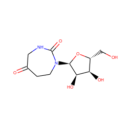 O=C1CCN([C@H]2O[C@H](CO)[C@@H](O)[C@H]2O)C(=O)NC1 ZINC000049015862