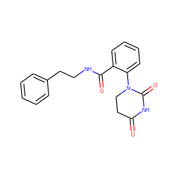 O=C1CCN(c2ccccc2C(=O)NCCc2ccccc2)C(=O)N1 ZINC000473115319