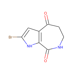 O=C1CCNC(=O)c2[nH]c(Br)cc21 ZINC000013310237