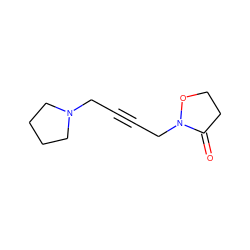 O=C1CCON1CC#CCN1CCCC1 ZINC000001550479