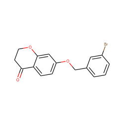 O=C1CCOc2cc(OCc3cccc(Br)c3)ccc21 ZINC000653808041