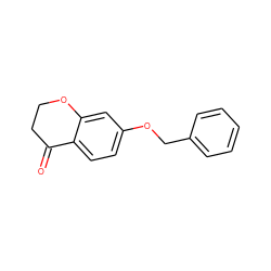 O=C1CCOc2cc(OCc3ccccc3)ccc21 ZINC000004656472