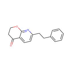 O=C1CCOc2nc(CCc3ccccc3)ccc21 ZINC000066112211