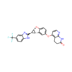 O=C1CCc2c(Oc3ccc4c(c3)[C@@H]3[C@@H](c5nc6cc(C(F)(F)F)ccc6[nH]5)[C@@H]3O4)ccnc2N1 ZINC000068764562