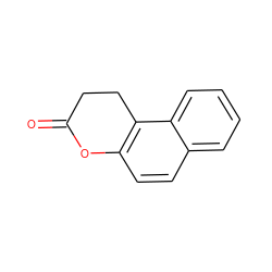 O=C1CCc2c(ccc3ccccc23)O1 ZINC000000027374