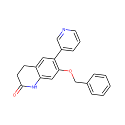 O=C1CCc2cc(-c3cccnc3)c(OCc3ccccc3)cc2N1 ZINC000095555711