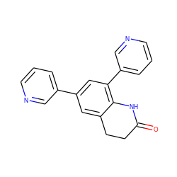 O=C1CCc2cc(-c3cccnc3)cc(-c3cccnc3)c2N1 ZINC000095554372