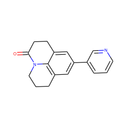 O=C1CCc2cc(-c3cccnc3)cc3c2N1CCC3 ZINC000071317272