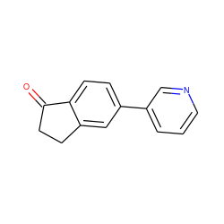 O=C1CCc2cc(-c3cccnc3)ccc21 ZINC000040829496