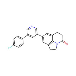 O=C1CCc2cc(-c3cncc(-c4ccc(F)cc4)c3)cc3c2N1CC3 ZINC000071330323