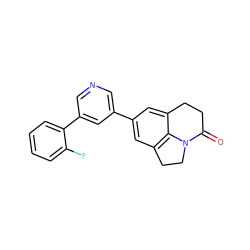 O=C1CCc2cc(-c3cncc(-c4ccccc4F)c3)cc3c2N1CC3 ZINC000071277213