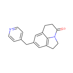 O=C1CCc2cc(Cc3ccncc3)cc3c2N1CC3 ZINC000095595530