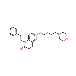 O=C1CCc2cc(OCCCCN3CCOCC3)ccc2N1CCc1ccccc1 ZINC000169308744