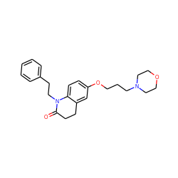 O=C1CCc2cc(OCCCN3CCOCC3)ccc2N1CCc1ccccc1 ZINC000169308743