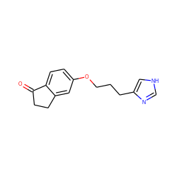 O=C1CCc2cc(OCCCc3c[nH]cn3)ccc21 ZINC000013814624