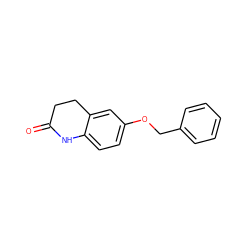 O=C1CCc2cc(OCc3ccccc3)ccc2N1 ZINC000040977456