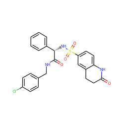 O=C1CCc2cc(S(=O)(=O)N[C@H](C(=O)NCc3ccc(Cl)cc3)c3ccccc3)ccc2N1 ZINC000009610652